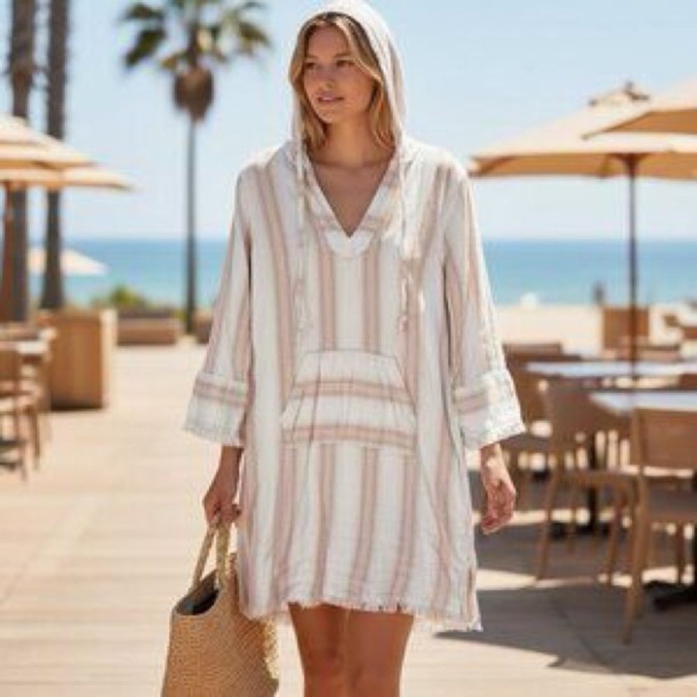 Faherty hooded striped dress